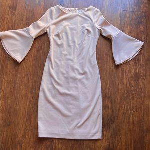 Light pink Calvin dress with long sleeves